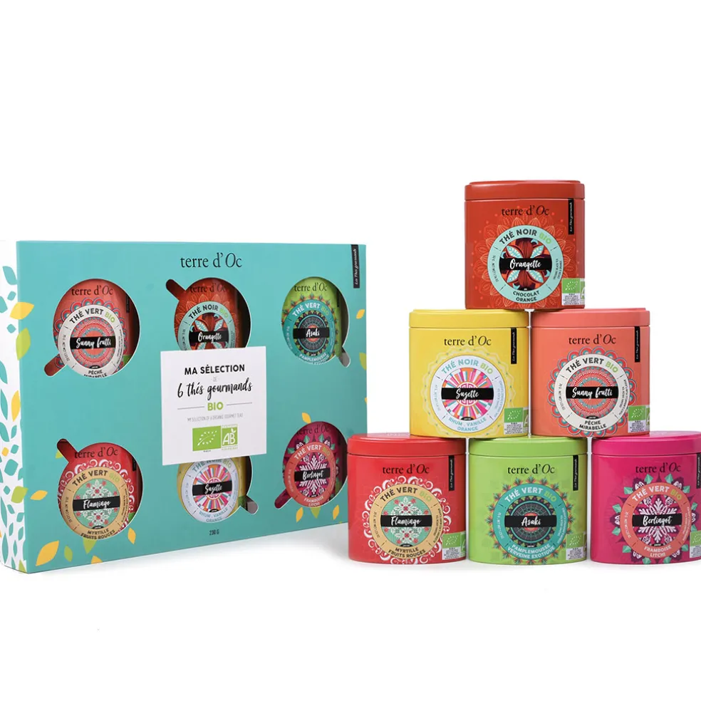 Coffret thés gourmands 6x50g