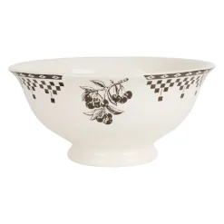 Compotier en faïence anthracite 1L - Damier