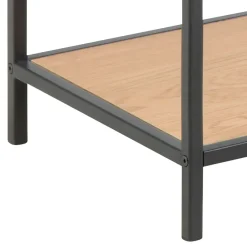 Console 3 étagères en chêne et métal - Senzo