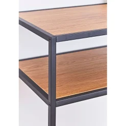 Console 3 étagères en chêne et métal - Senzo