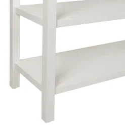 Console 2 étagères en sapin blanc - Adela