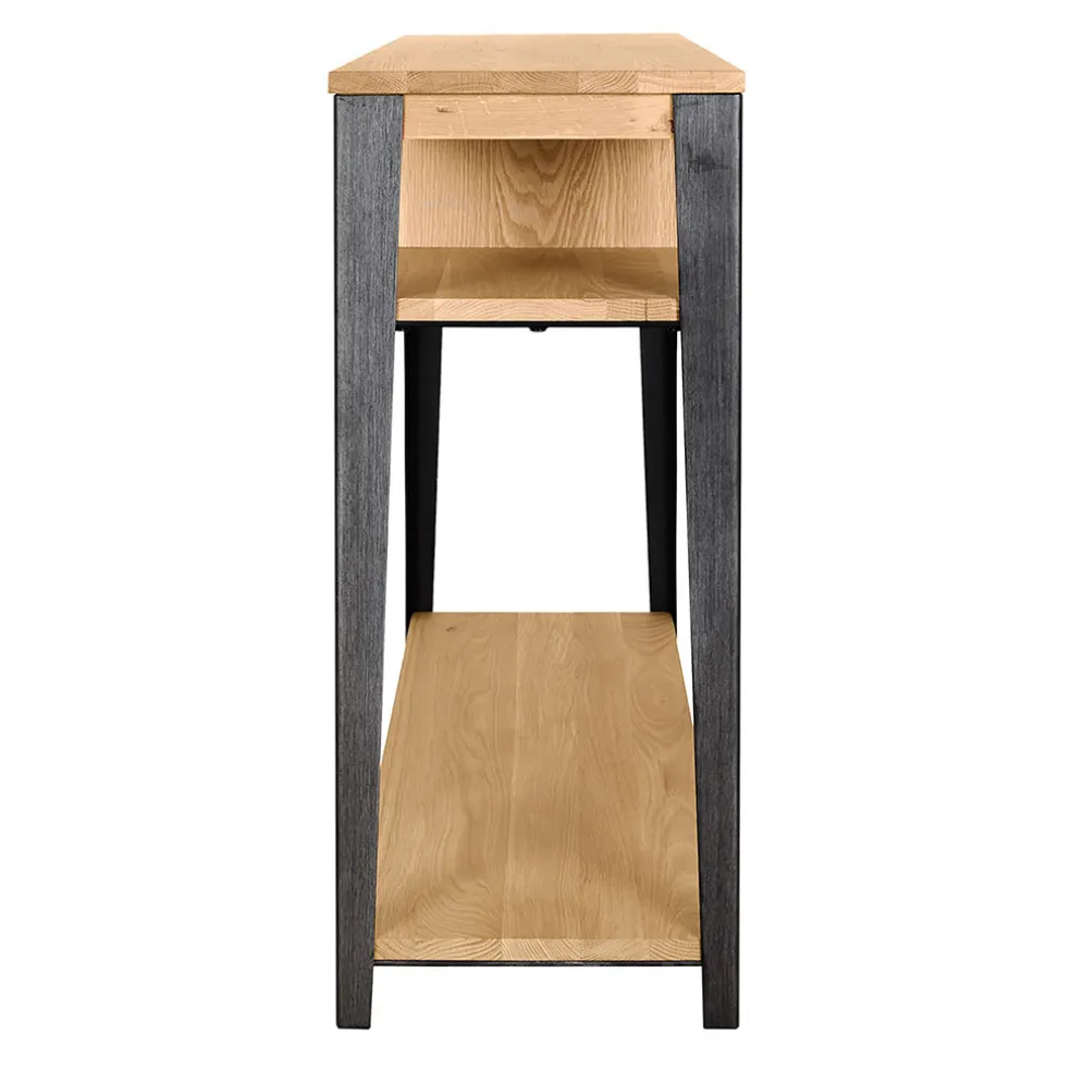 Console 1 tiroir en chêne massif - Manny