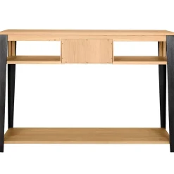 Console 1 tiroir en chêne massif - Manny