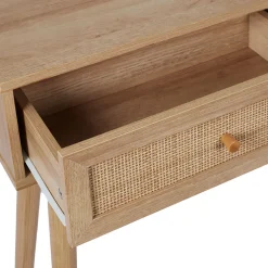 Console 2 tiroirs en bois naturel - Baia