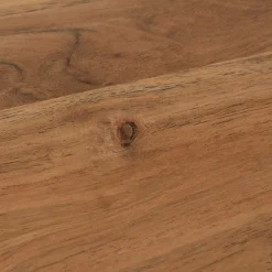 Console en acacia et pieds en fer noir - Brooklyn