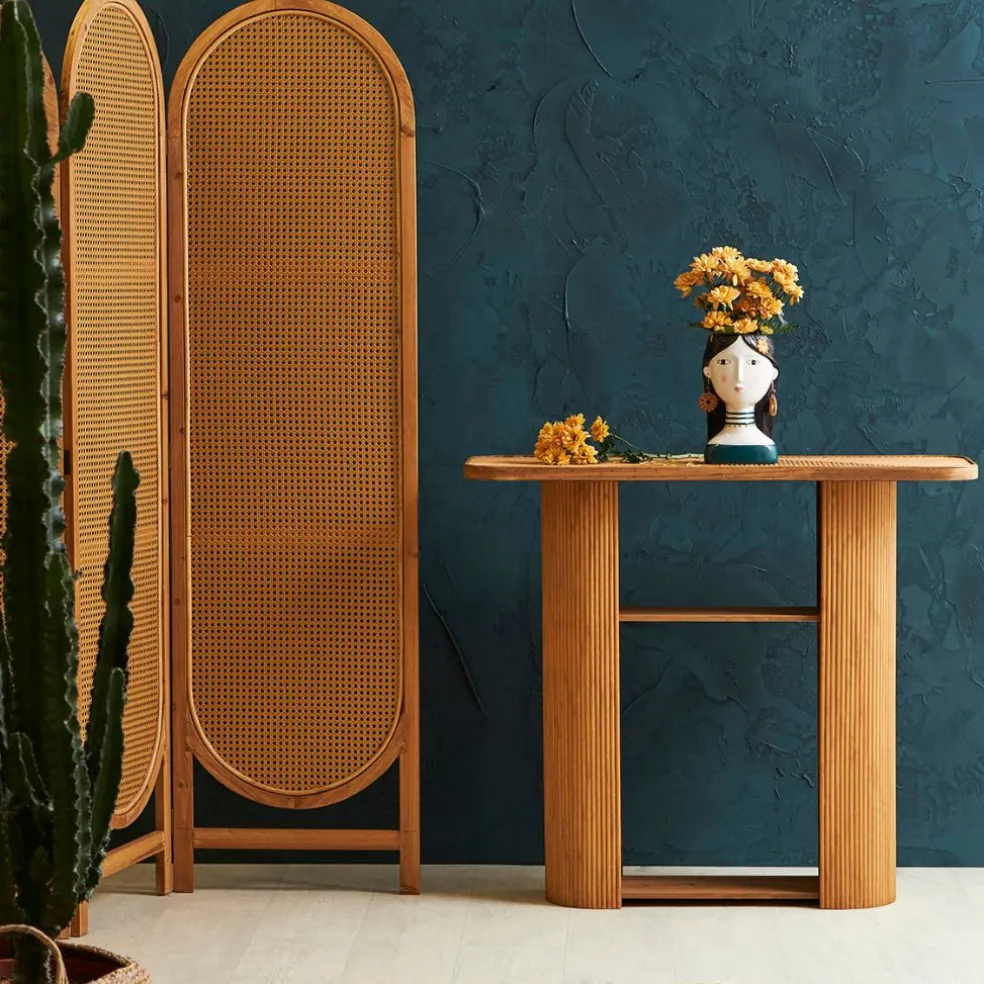 Console en bambou et sapin naturel - Saori