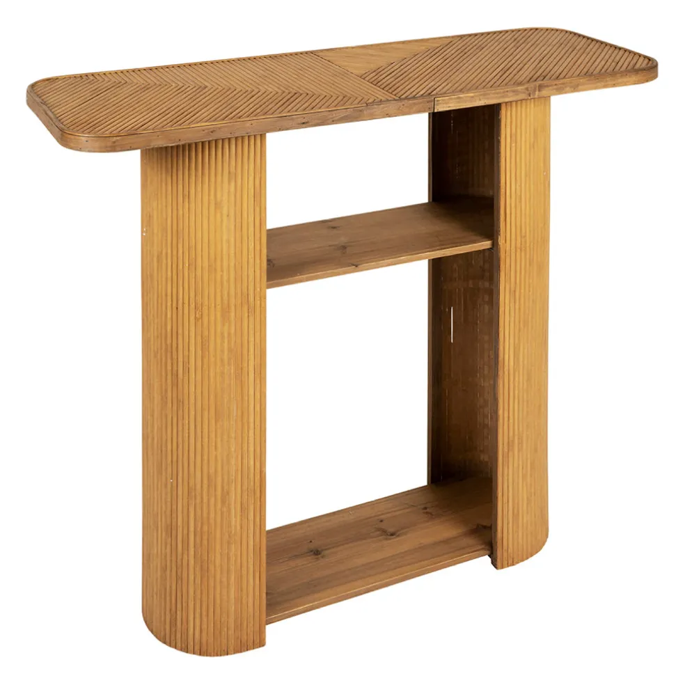 Console en bambou et sapin naturel - Saori