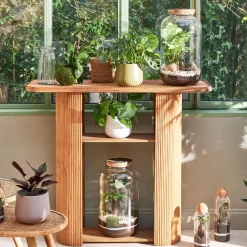 Console en bambou et sapin naturel - Saori