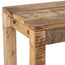 Console en bois en manguier et acacia recyclés 120x33cm - campagne naturel