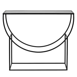 Console en verre et fer noir - Lernet