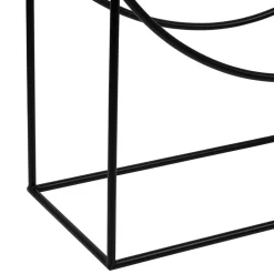 Console en verre et fer noir - Lernet