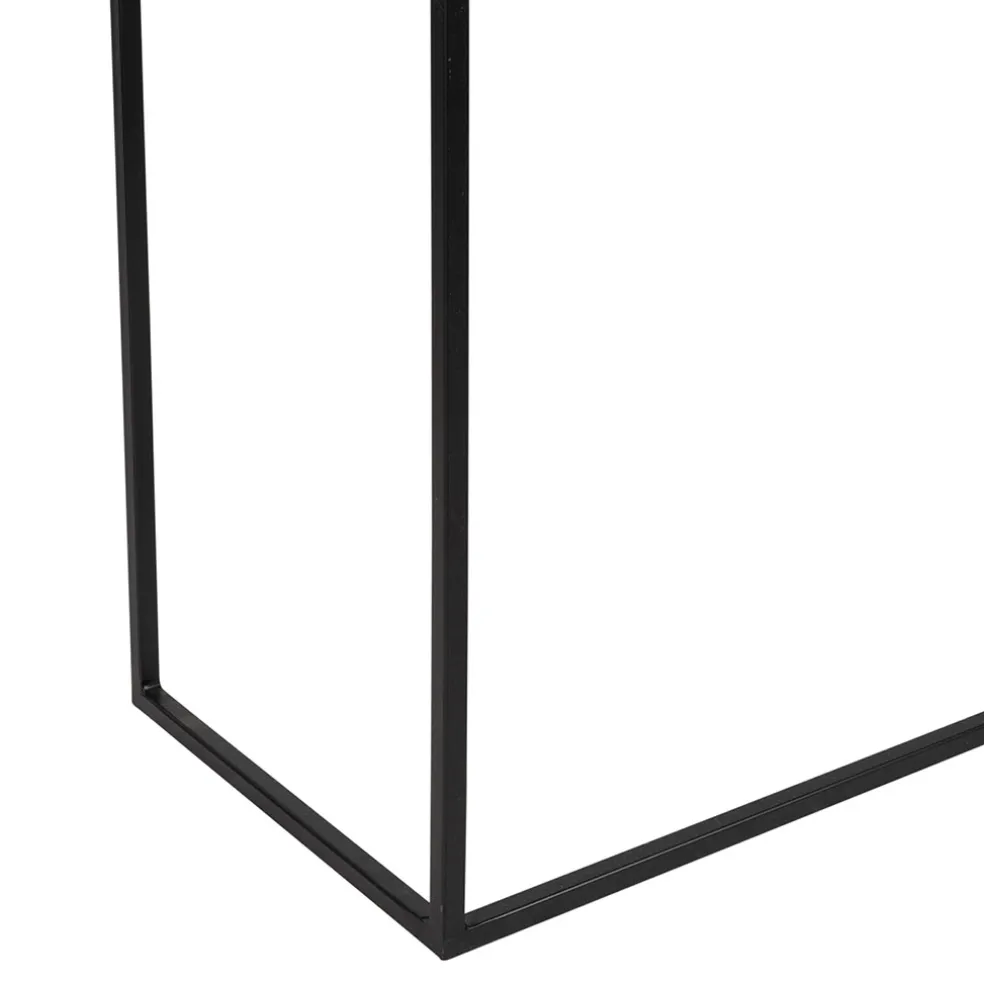 Console gigogne (x2) en fer terracotta et beige - Ario