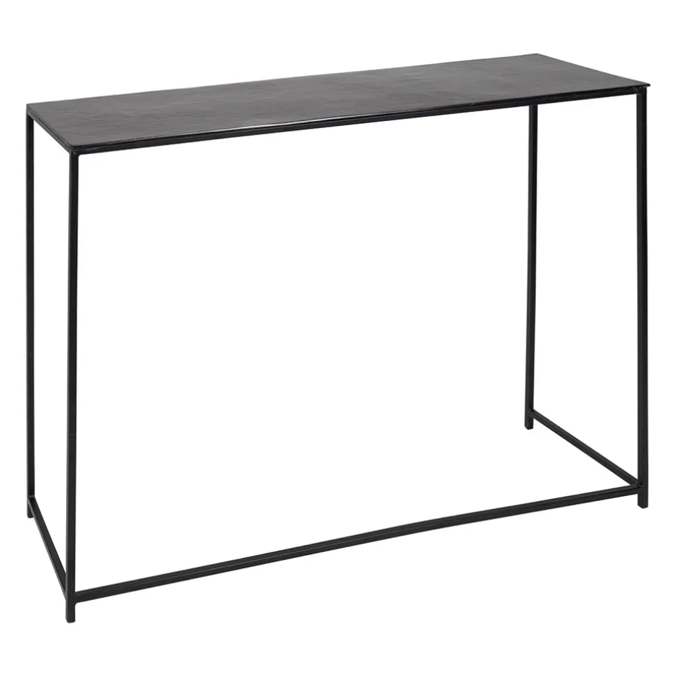 Console gigogne (x2) en fer noir - Felia