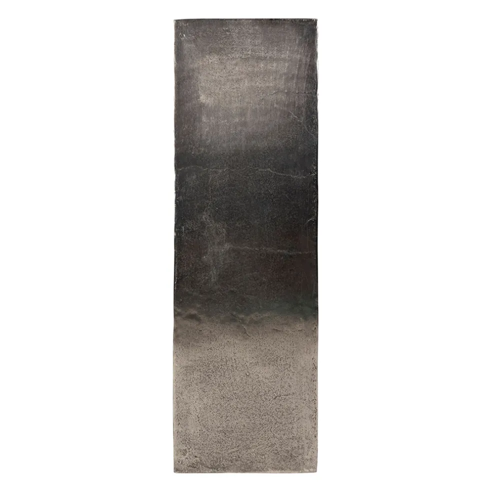 Console gigogne (x2) en fer argenté - Felia