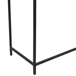 Console gigogne (x2) en fer argenté - Felia