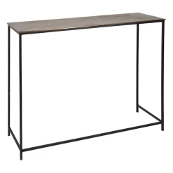 Console gigogne (x2) en fer doré - Felia