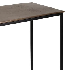 Console gigogne (x2) en fer doré - Felia