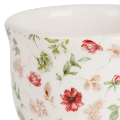 Coquetier en faïence fleur - Collection