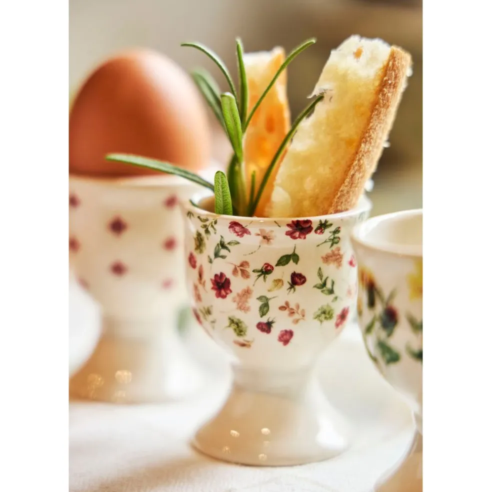 Coquetier en faïence fleur - Collection