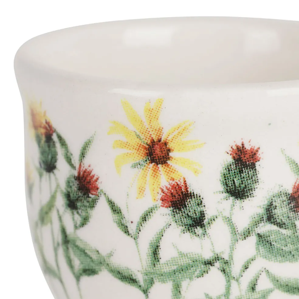 Coquetier en faïence tournesol - Collection