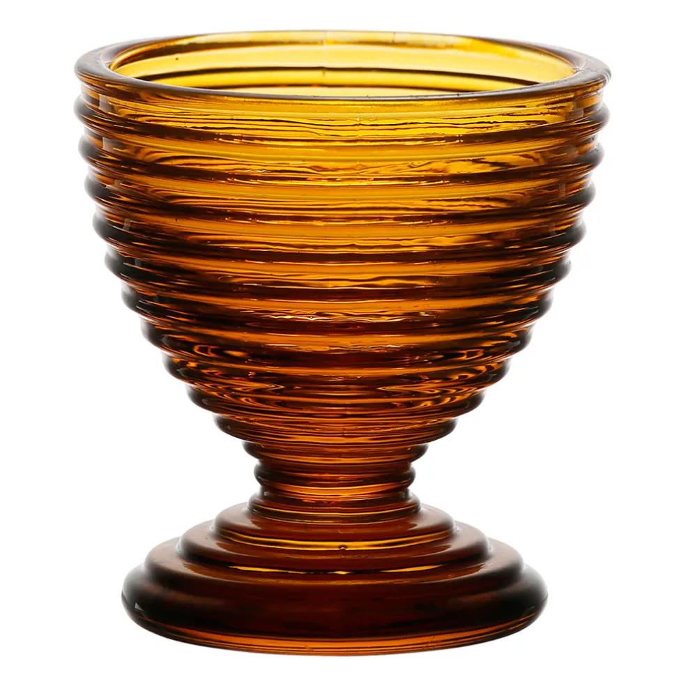 Coquetier en verre ambre - Alphe