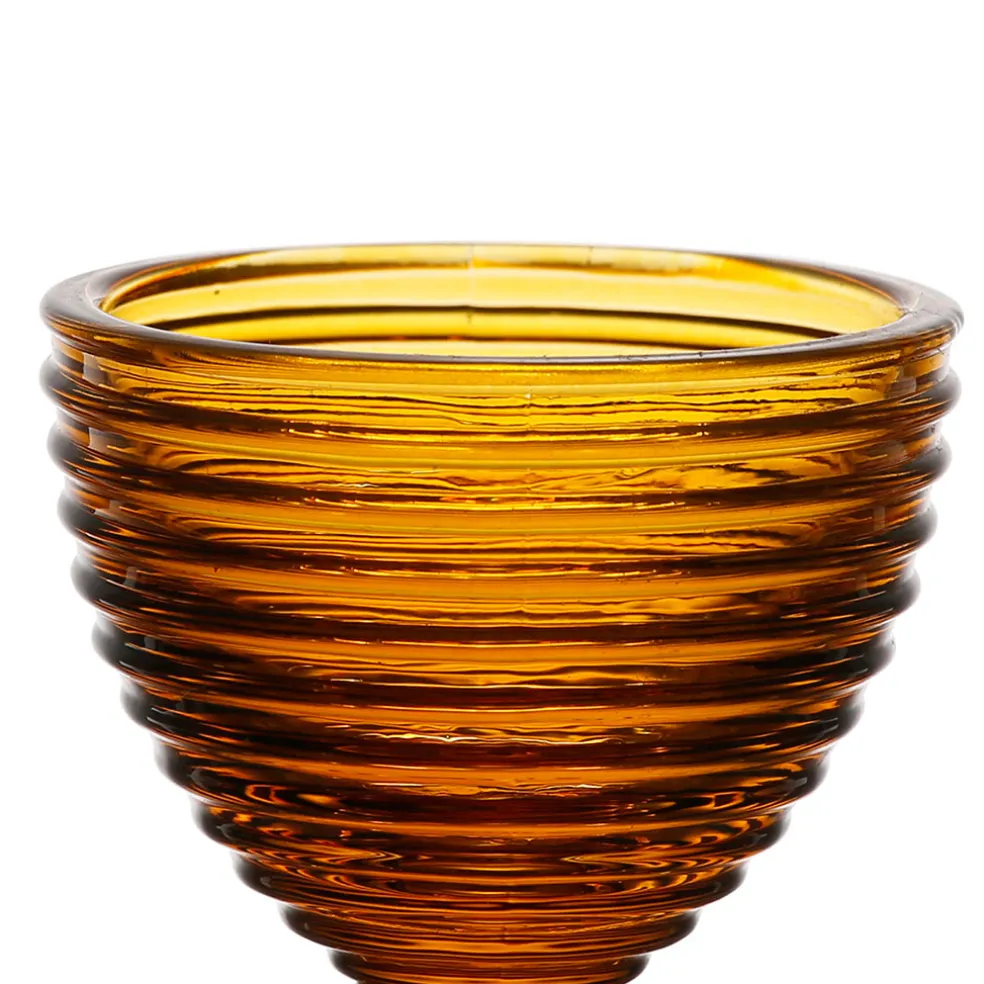 Coquetier en verre ambre - Alphe