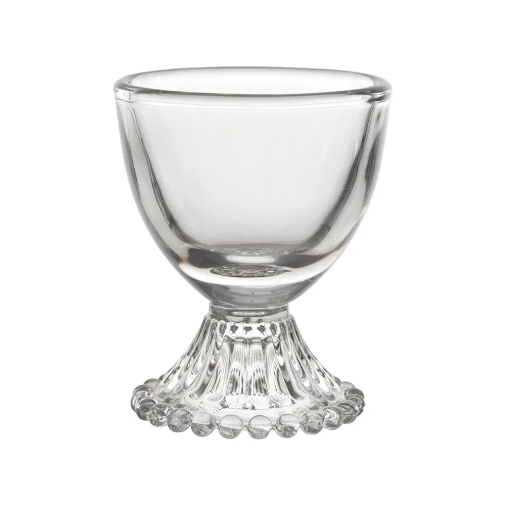 Coquetier en verre transparent - perloa