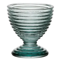Coquetier en verre vert d'eau - Alphe