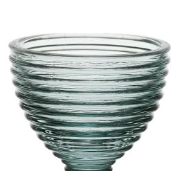Coquetier en verre vert d'eau - Alphe