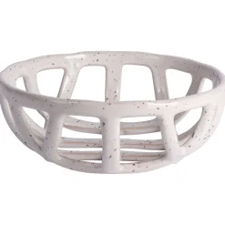 Corbeille a fruits moderne en céramique blanc