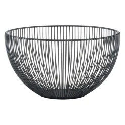 Corbeille fruit métal noir d25cm