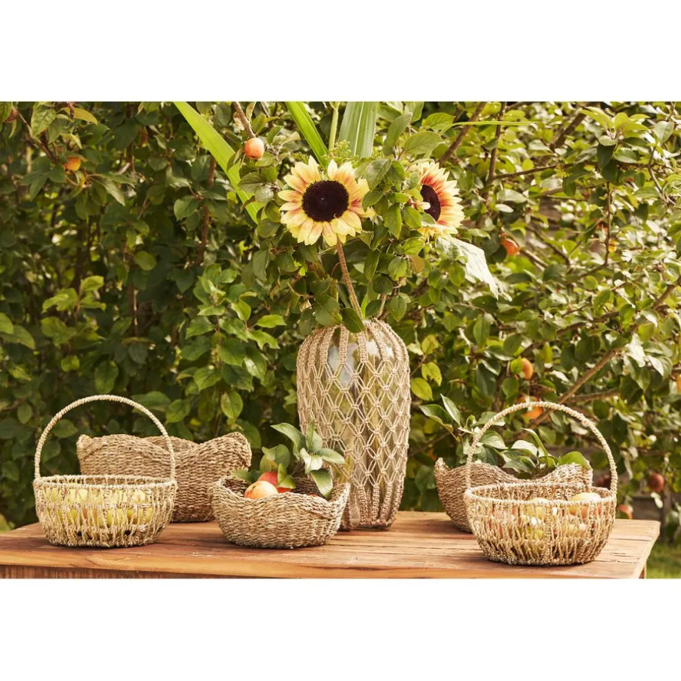 Corbeille (x3) en jonc de mer - Recif