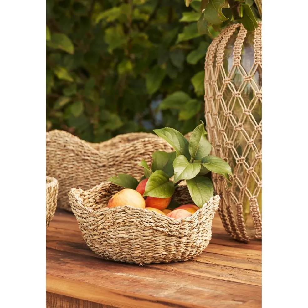 Corbeille (x3) en jonc de mer - Recif