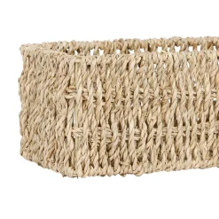 Corbeilles x2 rectangulaire en jonc de mer - borneo