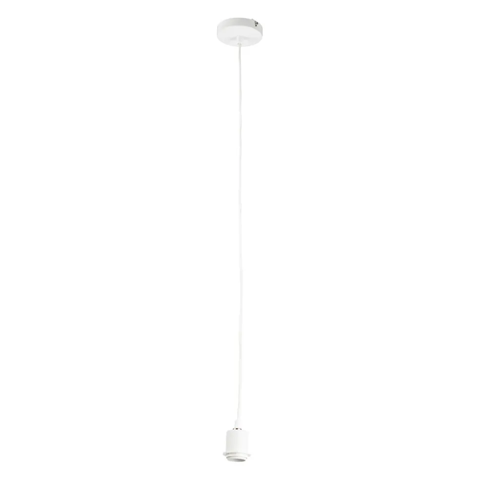 Cordon éléctrique textile 1m blanc -suspensio