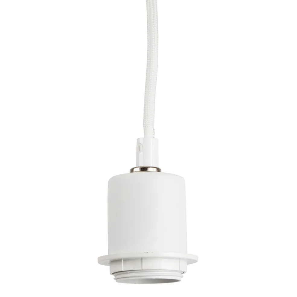Cordon éléctrique textile 1m blanc -suspensio