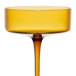 Coupe champagne en verre ambre 33cl - Champart