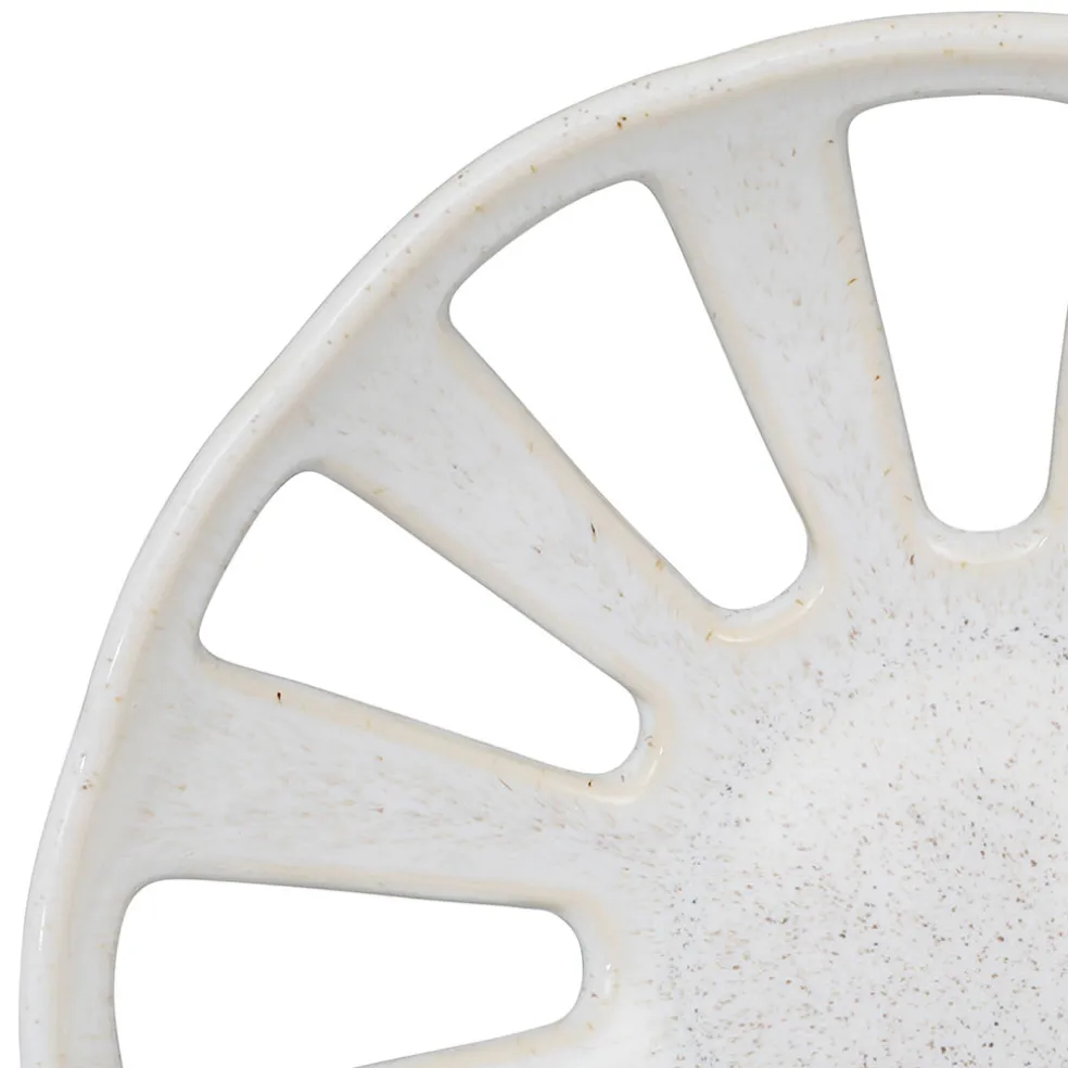 Coupe en grès blanc d28cm - Organic