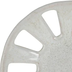 Coupe en grès blanc moucheté d23cm - Organic