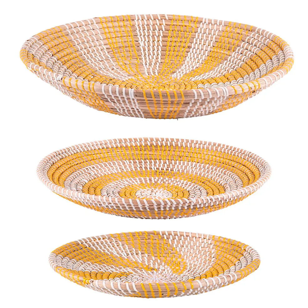 Coupe en jonc de mer jaune d41cm