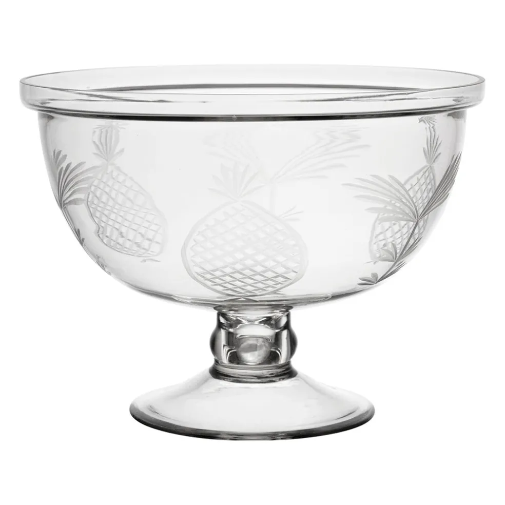 Coupe sur pied en verre transparent h17cm - Azelie