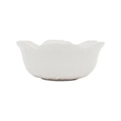 Coupelle chou blanc d15xh6.5cm gres