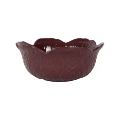 Coupelle chou en grès aubergine d15cm - Chou
