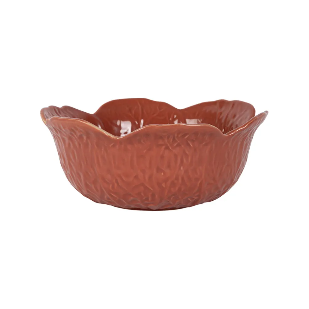 Coupelle chou en grès rhubarbe d15cm - Chou