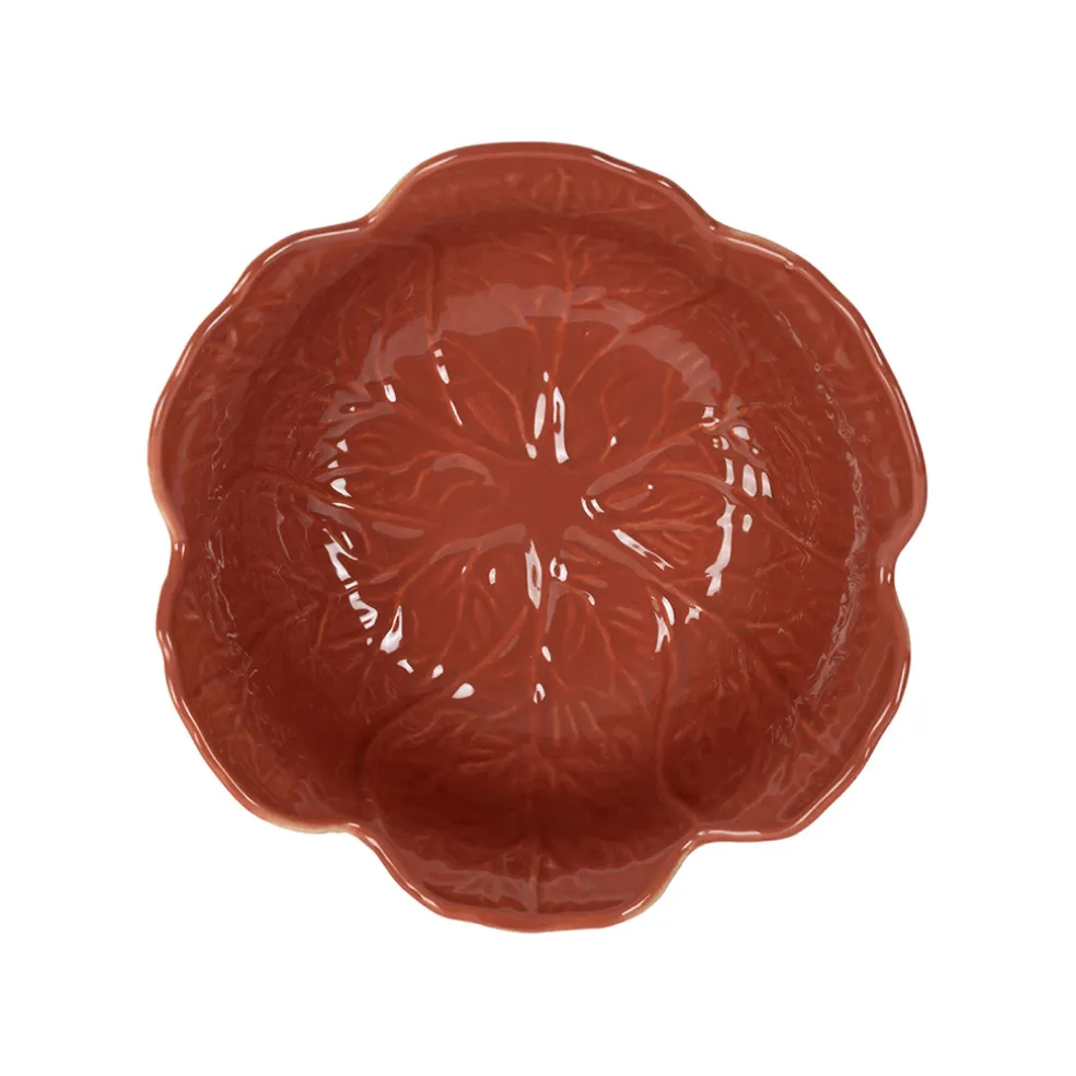 Coupelle chou en grès rhubarbe d15cm - Chou
