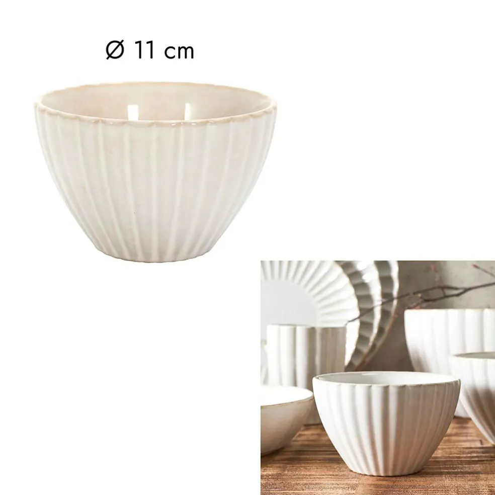 Coupelle en céramique beige d11cm - Vlora
