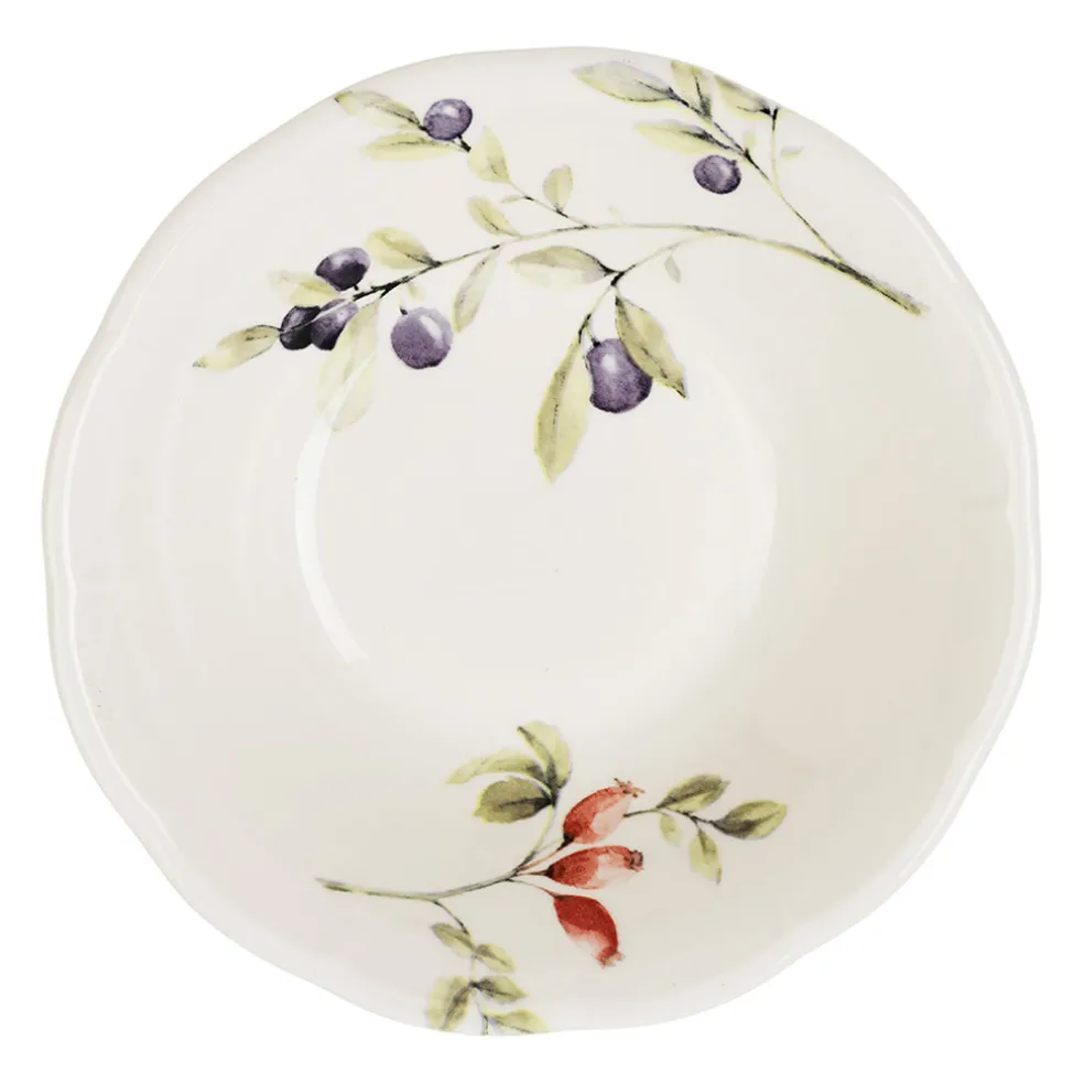 Coupelle en faïence blanche d16.5cm - Meredith