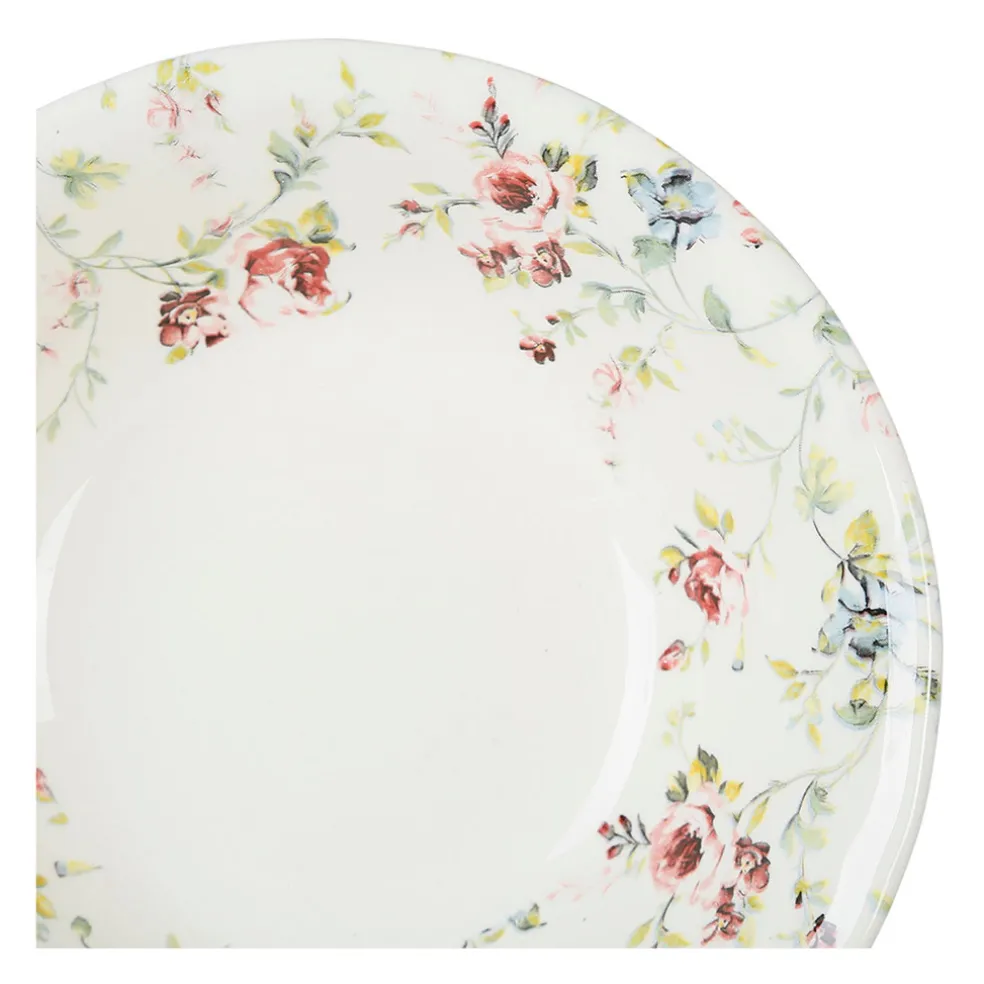 Coupelle en faïence multicolore d15.5cm - p'tites fleurs