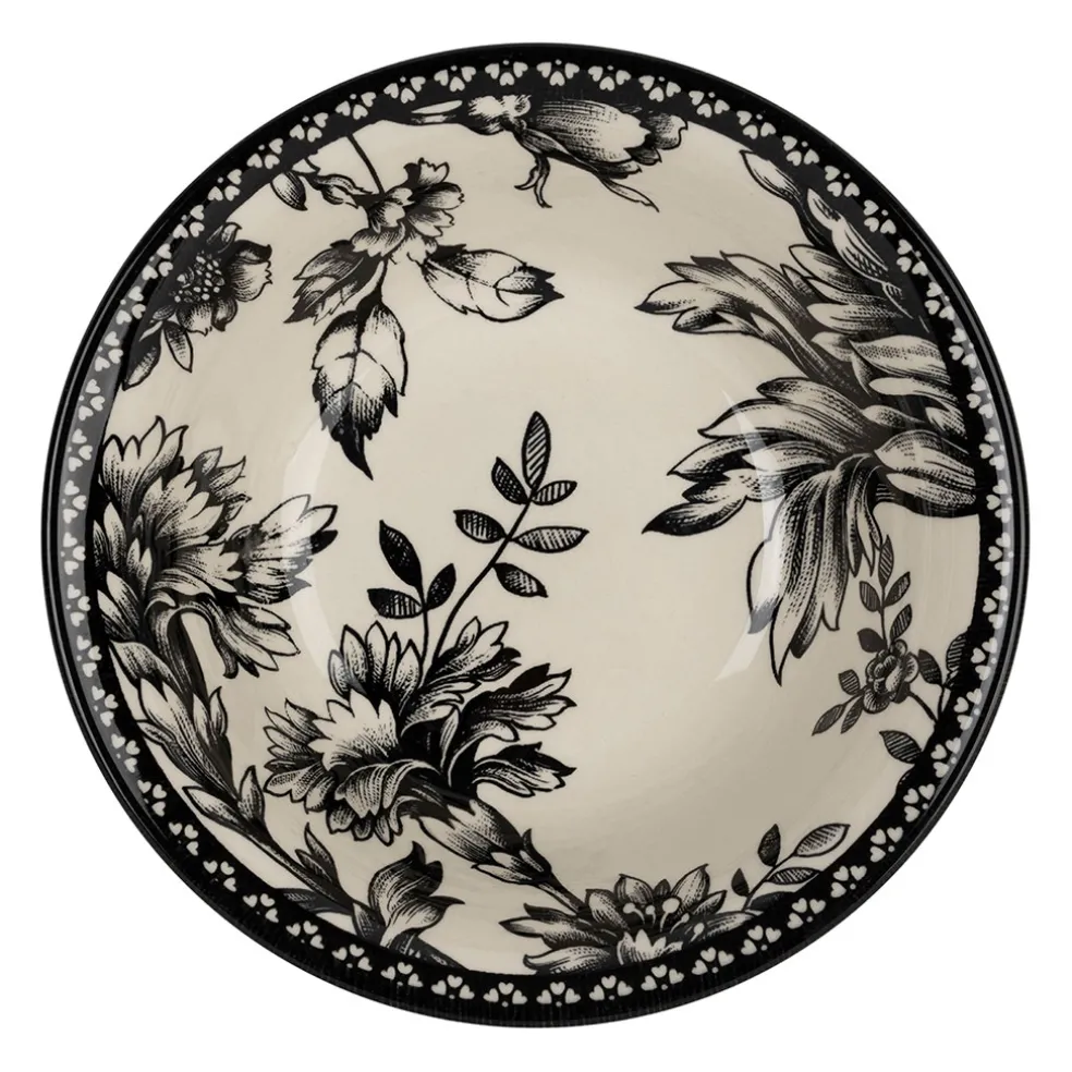 Coupelle en faïence noir d15cm - Lison