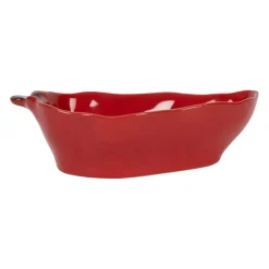 Coupelle en forme de piment en grès rouge 18x8.5cm
